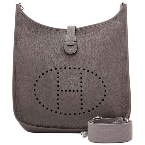 hermes crossbody bag grey|hermes evelyne crossbody bag sale.